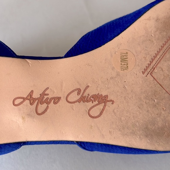 Arturo Chiang Navy Shoes size 7.5 - Picture 4 of 6